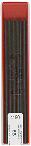 KOH-I-NOOR - Mine in grafite per matita meccanica 8B, 2 mm di diametro, lunghezza: 120 mm