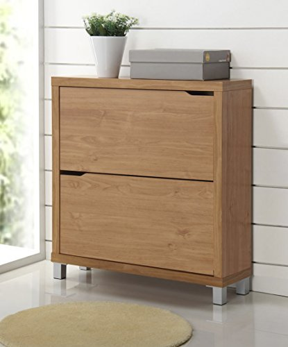 Kit Closet Kubox - Scarpiera, 2 Ante, Colore ciliegio
