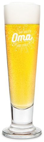 KIXY Pilsglas von Leonardo Geschenk Gravur Bierglas - Die beste Oma der Welt