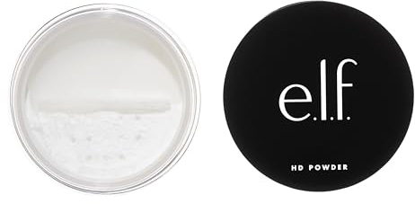 e.l.f. High Definition Powder, Loose Powder, Lightweight, Long Lasting, Creates Soft Focus Effect, Masks Fine Lines and Imperfections, Sheer, Radiant Finish 8g