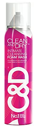Clean & Dry | Intimate Cleansing Foam wash | Cleanses & Nourishes | Naturally | No itching | No Burning | No White Discharge | Lightens & Protects| No 1 Expert Intimate Care Range | 85g