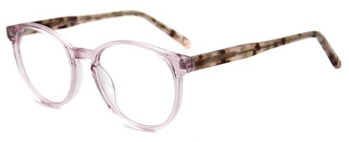 MOSTAR Vintage Runden Brillenrahmen Nerd brille Ohne Sehstärke Retro Klare Linse Gläser für Damen