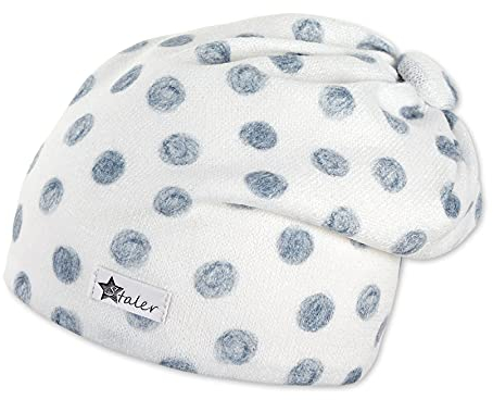 Sterntaler Baby-Mädchen Slouch Pünktchen Beanie-Mütze, Ecru, 51