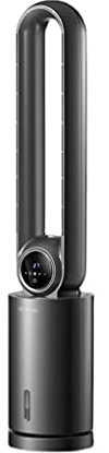 SOEN Ventilador Ventiladores Ventilador de la Torre de pie Alta energía de 12 velocidades con Movimiento oscilante Remoto con Tanque de Agua de refrigeración y luz UV Ventoinha