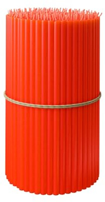 Velas de cera de abeja pura para el hogar: 50 velas candelabro delgadas y altas, completamente naturales, para oraciones en la iglesia, pastel de cumpleaños y Adviento de Navidad