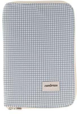 Cambrass - Baby-Dokumententasche – Baby-Dokumentenmappe – Hülle für Gesundheitspass – Geburtsbuch mit Taschen – Mini Windsord grau 3 x 19 x 27 cm