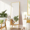 FANYUSHOW Miroir pleine longueur, 150 x 50 cm, avec cadre en métal doré (couleur), grand, mural, HD, avec crochets, pour salon, chambre à coucher et dressing