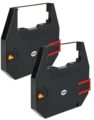 vhbw 2x Farbband Schriftband kompatibel mit Robotron Erika 6030 I, 6000 I Nadeldrucker, Bondrucker - Carbonband, Schwarz