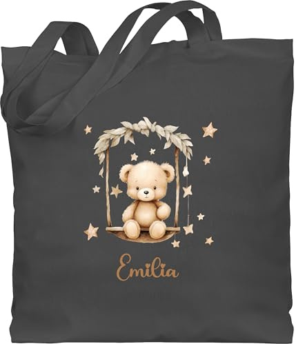 Geschenk mit Namen personalisiert by Shirtracer - Baumwolltasche - Süßer Bär Bären Geschenk mit Name