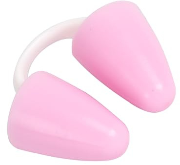 Baypify Painless Nose Plugs for Swimming,Nose Plugs for Swimming for Kids (Age 6+) and Adults, Ensure Comfort and Safety in The Water (Red, S)