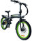 Highphoria FlexJumper Elektrofahrräder E-Bike Klapprad, 20 Zoll Klappfahrrad Erwachsene, 7-Gang, 25km/h, 100km Reichweite, 250W Elektrofahrrad(Schwarz/Grün)