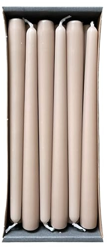 Nordring 12 velas puntiagudas 2.3 x 25 cm Sahara sin perfume, decoración general de la vivienda