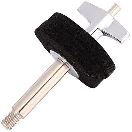 Eisen Beckenständerschraube, 1 Stück, Schwarz für Bass Drum | Metallbolzen mit Polierter Oberfläche, Leicht zu Montieren, Passend als Ersatzteil für Drumständer