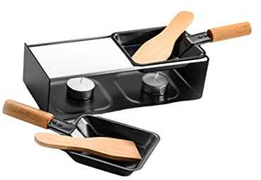 Cabilock Outdoor Camping Furnace BBQ Tray Chocolate Stove Raclette Pan Cheese Grill Cookware Set Mini Griddle Plate