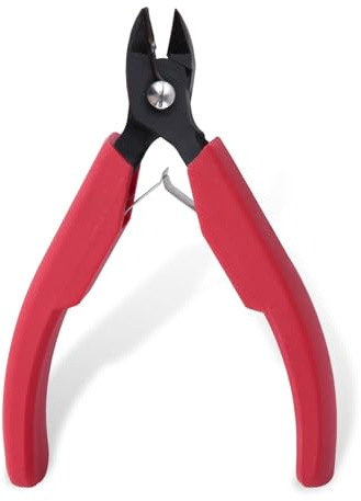 LEONTOOL Micro coupe-fil pour appareils électroniques, mini coupe-fils super fins avec fonction anti-éclaboussures, pince coupante latérale à ressort de 10,2 cm, coupe-fil pour modèle en plastique