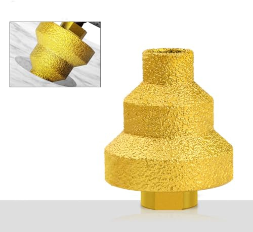 WSOOX Porcelain Tile Drill Bit (20,35,50mm) Diamond Core Bit Step Diamond Drill Bit for Tile Ceramic Granite Marble Stone