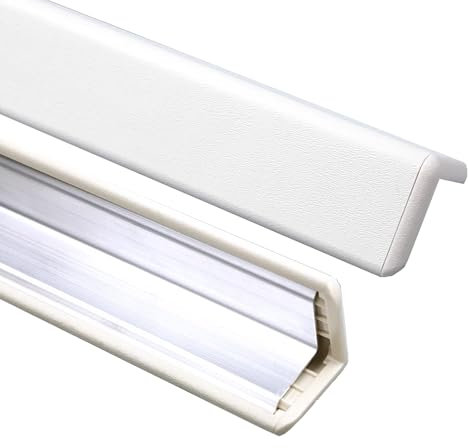 YLLSMGS Profilo Angolare PVC Profili per Scala Protezione Angolare in Metallo per Porte Finestre Piastrelle in Ceramica e Bordi in Legno(100x5cm/39x2in)