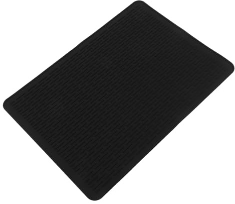 LIFKOME Tapis de Protection en Silicone Isolant Thermique Noir Protège les Mains pour Plaque à Induction Usage Polyvalent Cuisine Maison