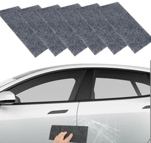 6 Stück Nano Sparkle Tuch, Für Die Autokratzer‑Reparatur Am Fahrzeug | Effiziente Lackpflege Beseitigung Von Oberflächenschäden, Mit Nano Sparkle Tuch Für Eine Zuverlässige Autokratzer‑Reparatur