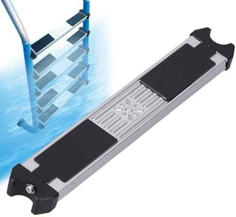 Heavy Duty Pools Ladder Steps - 50x8.5cm Stainless Steel Pool Stair Tread, Anti Slip Rubber Pedal, Strong Load Bearing Accessory, Resistant Step | Replacement For Swimming Pool Adults Kids