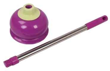 DOITOOL Sturalavandini in Gomma Manico in Acciaio Inox, Stantuffo per WC Potente Aspirazione, Tappo di Pulizia Resistente per Bagno e Sanitari, Strumento per Rimuovere Intasamenti