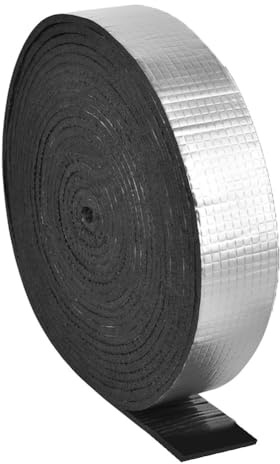 Cinta aislante de espuma de 10 m para exteriores, autoadhesiva, de aluminio, para tuberías de agua, aire acondicionado