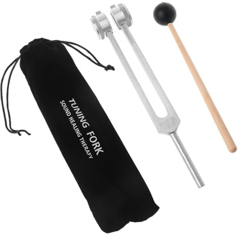 OM 136,1 Hz Stimmgabel Energiegabeln für Klang Musikinstrument Balancing Healers Pouch Gabel