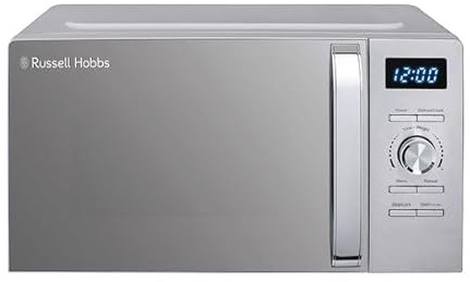 RUSSELL HOBBS RHMD836S Solo Microwave - Stainless Steel, 8 auto cook programs including: Jacket potato - Pasta - Pizza - Popcorn - Fresh vegetables - Beverages - Meat - Fresh fish
