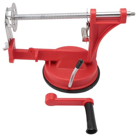 Taglia-patate a spirale manuale in acciaio inox, strumento per affettare le patate a spirale, taglia-verdure a spirale senza sforzo con manico, per uso domestico e commerciale