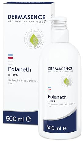DERMASENCE Polaneth Lotion, 500 ml | Bei trockener, juckender Haut, mit 4 % Urea und 3 % Polidocanol, beruhigend und kühlend, schnell einziehend, parfümfrei