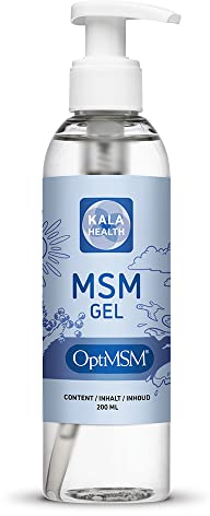 Kala Health - OptiMSM® Haut und Gesicht - MSM Gel - Lotion - 200 ml Balsam - Enthält MSM (Methylsulfonylmethan) - MSM salbe Stärkt, beruhigt und steigert die Regenerationsfähigkeit Ihrer Haut