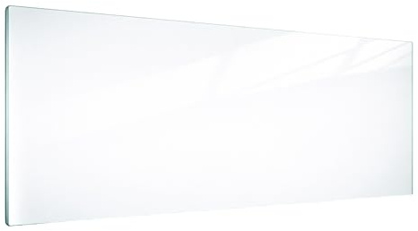 TMK ArtDeko Herdabdeckplatte 1 Teilig 80x52 cm - Spritzschutz Herdabdeckung – Herdschutz aus Sicherheitsglas – dient auch als Glasschneidebrett – Robust, Hygienisch & Rutschfest