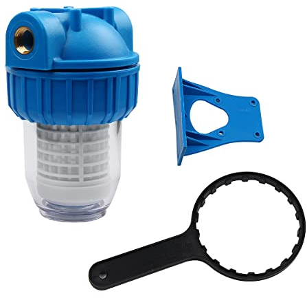 Yuecuu® Wasser Vorfilter, 1/2 Filter mit Waschbarem Filtereinsatz für Garten Pumpen Bauernhof und Hauswasserwerke