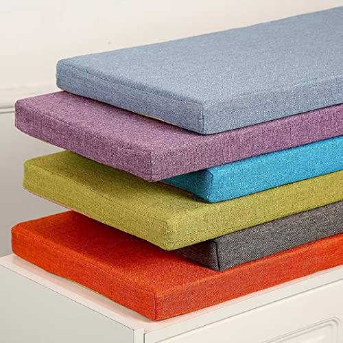 Benutzerdefinierte Größe Bankkissen Bankauflage, Sitzkissen Bank, Sitzauflage mit Abnehmbarem Bezug, rutschfeste Bankpolster Sitzpolster Outdoor für Garten, Terrasse, Drinnen