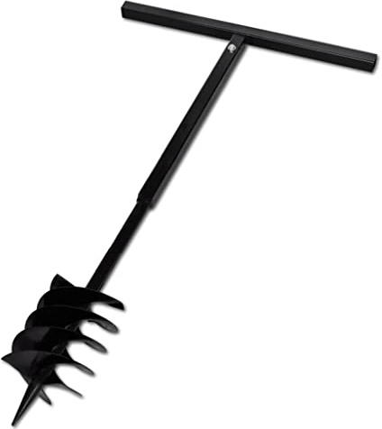 INLIFE 141027 - Broca con mango (180 mm, doble espiral, 4,55 kg), color negro