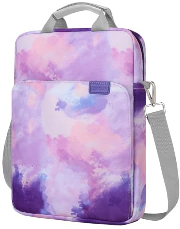 TiMOVO Housse pour PC Portable 13,3–14 pour MacBook Neo/Air/Pro,Violet | Avec Grande Poche Avant, Poignée et Bandoulière Amovible, Compatible avec Lenovo, Dell, HP, Acer, ASUS 14