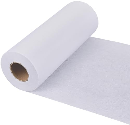 GORGECRAFT 22cm X 20m Leichte Nicht Gewebte Aufbügelbare Einlage Aus Weißem Polyester Zum Aufbügeln Einseitige Einlage Aus Polyester Für Kleidung Zum Nähen Quilten Basteln Bedarfsartikel Taschen