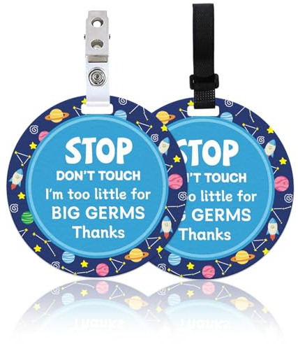 ORIGACH 2 Pack Planets and Rockets No Touching Baby Signs