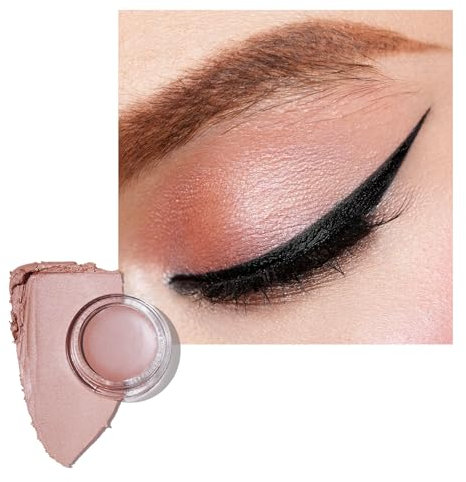 Oulac Ombretto Matte Rosa Pesca | Primer per Ombretto a Lunga Durata e Resistente all'acqua | Texture Fine Finitura Opaca | Non Trasferibile | Vegan | 06g (CM05) Nubile