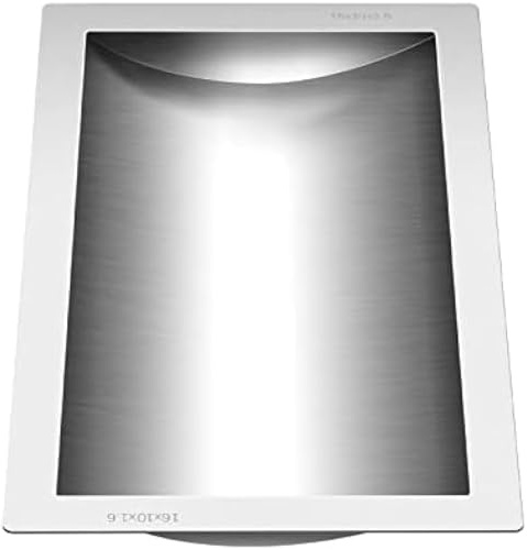 304 Stainless Steel Drop-in Deal Tray Brushed Finish for Cash Register Window : Office Products,16x10x1.6