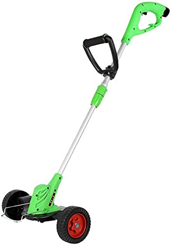 WQZzjm Rasaerba Elettrico a Spinta Manuale, Piccolo, Multifunzionale, con Batteria al Litio, Diametro di Taglio