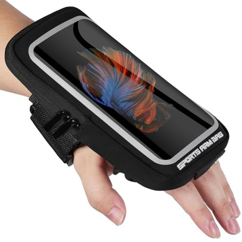 HAGOT Brazalete Movil Running Deportivo para Muñeca y Antebrazo, Deportivo, 2 en 1, con Pantalla Táctil para Teléfonos Móviles de 6.9, Porta Movil Runnning Accesorios