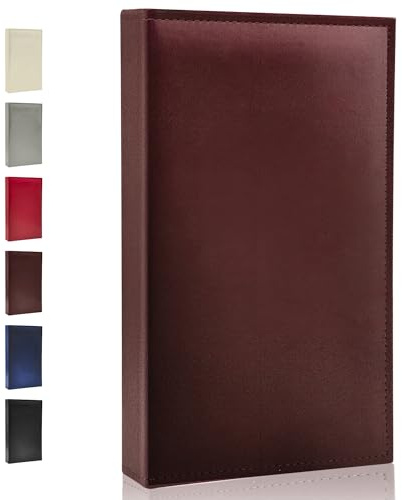 Rdylymx 6x4 Photo Album, 300 Pockets Slip-in Leather Picture Album for Family, Wedding & Anniversary, Holds 300 Horizontal 10x15cm Photos (Brown)