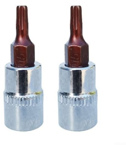 Set di 2 punte per cacciavite Torx T8 T40 per attacco da 1/4 di pollice in acciaio al cromo vanadio