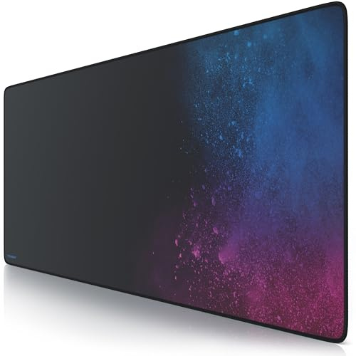 TITANWOLF - XXL Speed Gaming Mauspad 900 x 400mm - XXL Mousepad - Tischunterlage Large Size - verbessert Präzision und Geschwindigkeit - Colour Gradient Dust