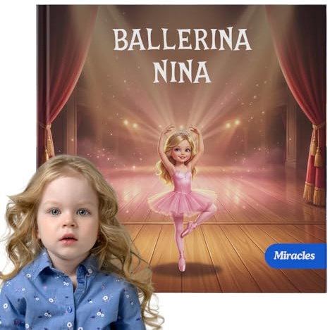 30 Seiten Ballerina-Abenteuer / Personalisiertes Kinderbuch mit Foto / Eigenes Kind als Hauptfigur / Hochwertige 3D-Illustrationen / Perfektes Geschenk für Mädchen 2–12 Jahre