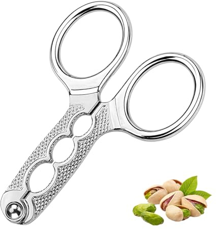 Stainless Steel Nutcracker Tool, Multi-Function Pistachio and Walnut Sheller Opener, Kitchen Utensil, Nut Sheller for Cooking Enthusiasts