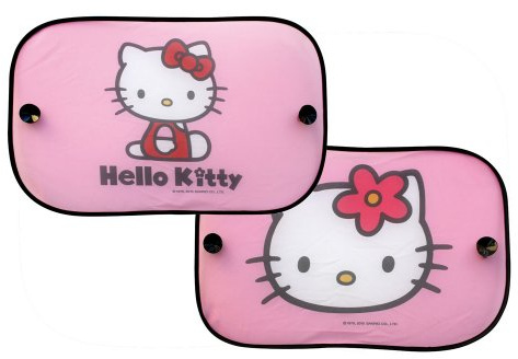 Hello Kitty 077362 Juego de 2 side-window Sun Shades rectangular