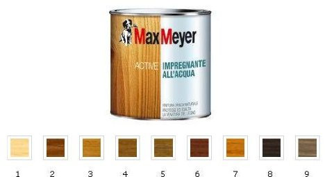 Max Meyer Active Impregnante all'acqua - Colore: 8 Wenge - Max Meyer - Formato Lt 0,750