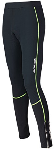 Airtracks Thermo Fahrradhose Lang Winddicht - Radhose Lang Pro - 3D Coolmax gepolstert - Atmungsaktiv - Wasserabweisend - Reflektoren